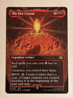 The Fire Crystal - (Borderless) - FINAL FANTASY - NM MTG - Image 1