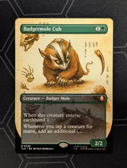 Badgermole Cub (Borderless) 0326 Avatar: The Last Airbender TLA - MTG - NM/M - Image 1