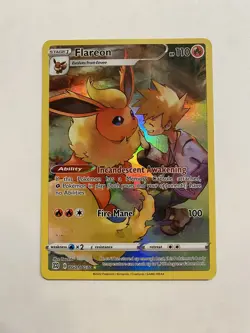 Pokemon Flareon TG01 Brilliant Stars Trainer Gallery Ultra Rare Holo NM - Image 1