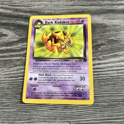Dark Kadabra 39/82 Team Rocket Pokemon Card WOTC NM - Image 1
