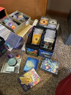 HUGE! Pokemon TCG Accessories Lot- Dice, Dividers, Tokens, ETB Sleeves And More! - Image 1