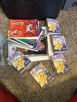 HUGE! Pokemon TCG Accessories Lot- Dice, Dividers, Tokens, ETB Sleeves And More! - Image 4