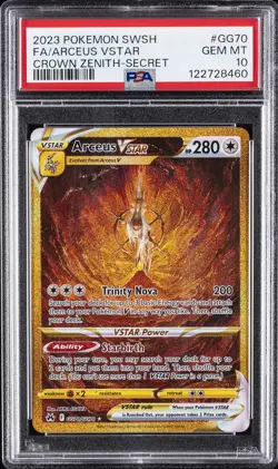 2023 POKEMON SWORD & SHIELD CROWN ZENITH SECRET FULL ART/ARCEUS VSTAR PSA 10 - Image 1