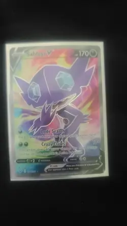 Pokemon TCG Sableye V Ultra Rare Full Art Sword & Shield Base Set - Image 1