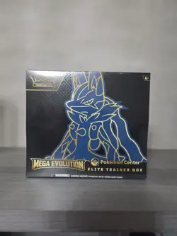 Mega Evolution Lucario Pokemon Center Elite Trainer Box IN HAND NEW SHIPS TODAY - Image 1
