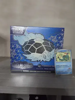 Pokemon Center TCG Stellar Crown Elite Trainer Box ETB NEW W CARD SHIPS TODAY - Image 1