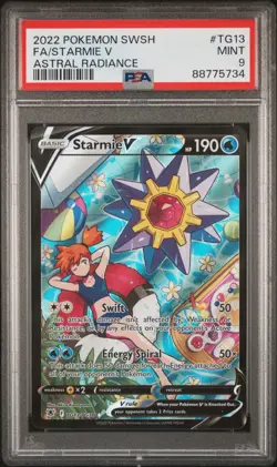 PSA 9 Starmie V Tg13/Tg30 Swsh10: Astral Radiance Trainer Gallery pokemon card - Image 1
