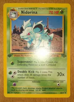 Pokemon [Jungle] **1st EDITION** Nidorina - 40/64 - NM - 1999 WOTC - Image 3