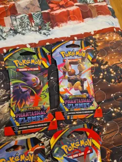 Pokemon TCG PHANTASMAL FLAMES Sleeved Booster Packs New Sealed Lot of 12 Packs - Image 4