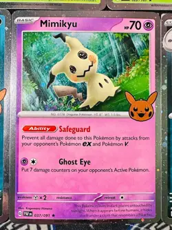 2024 Pokemon Trick Or Trade Lot Of 5 Cards Cosmos Holo Gengar, Mimikyu - Image 3