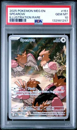 2025 Pokemon MEG EN-Mega Evolutions #151 SPEAROW IR PSA 10 - 132981297 - Image 1