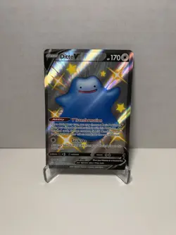 Pokemon TCG Shining Fates Ditto V # SV118 / SV122 Shiny Holo Rare Near Mint - Image 1