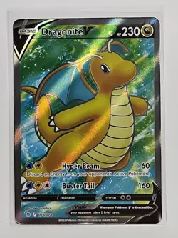 Pokemon TCG Dragonite V (Full Art) Pokemon GO 076/078 Holo Ultra Rare - Image 1