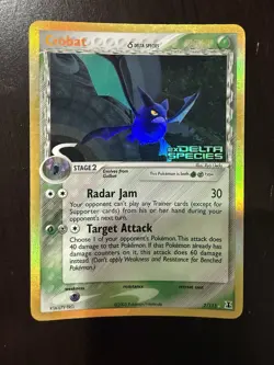 Pokemon TCG Crobat Delta Species 2/113 Holo Rare Moderately Played - Image 1