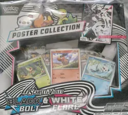 Pokemon Black Bolt & White Flare Poster Collection Box Sealed - Image 1