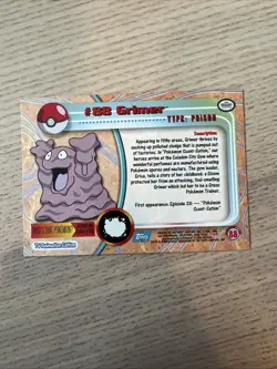 Grimer #88 Holo - Pokemon Card Topps Series 2 TV Animation Edition - MP - Image 2