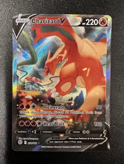 Pokemon Charizard V (Alternate Full Art) 154/172 Swsh09: Brilliant Stars - Image 1