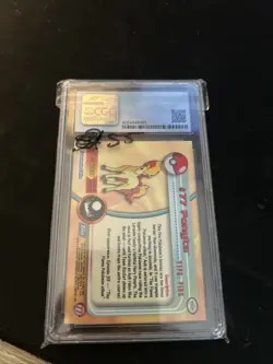2000 Topps Pokemon TV #77 Ponyta RAINBOW Foil Series 2 CGC 9 MINT - Image 3