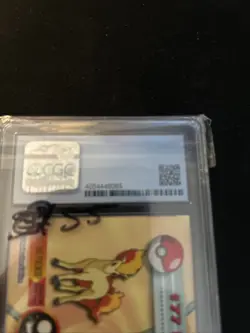 2000 Topps Pokemon TV #77 Ponyta RAINBOW Foil Series 2 CGC 9 MINT - Image 4