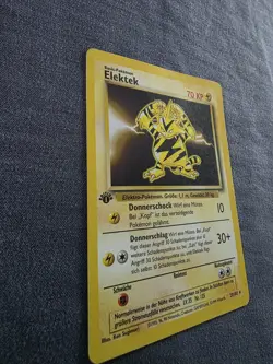 Pokemon ELEKTEK (ELECTABUZZ) German 1st Edition Base Set Rare 20/102 - Image 2