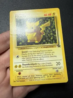 Pikachu #1 Ivy 1999 Black Star Promo Pokemon Card TCG LP (Dent) - Image 2