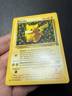 Pikachu #1 Ivy 1999 Black Star Promo Pokemon Card TCG LP (Dent) - Image 3