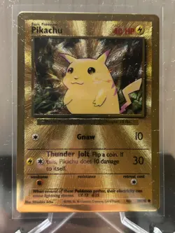 2021 Pokemon Pikachu Gold Metal Ultra Premium Collection 58/102 - Celebrations - Image 1