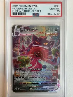 PSA 10 - Gengar VMAX (Alternate Art Secret) 271/264 Pokemon - Image 1