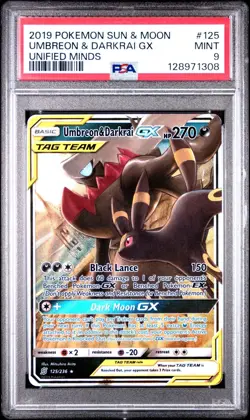Umbreon & Darkrai GX 125/236 Sm-Unified Minds Holo for sale online - Image 2