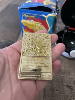 Pokemon 23k Gold Plated Charizard Burger King 1999 Pokeball Trading Card - Image 4