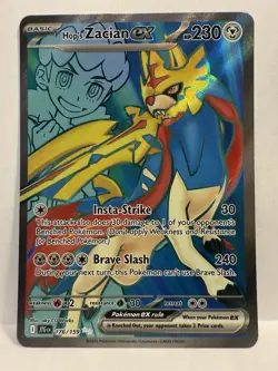 Hop's Zacian ex 176/159 Ultra Rare Holo Pokemon Journey Together JTG ENG NM - Image 1
