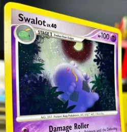 HOLO SWIRL 🔥 Pokemon TCG Arceus Swalot 9/99 LP - Image 3