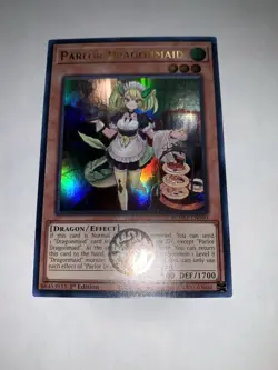 Yu-Gi-Oh! Parlor Dragonmaid BLMM-EN060 Ultra Rare Emblem Stamp 1st Ed NM - Image 1