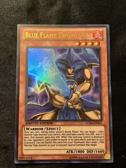 Yugioh Blue Flame Swordsman LC04-EN001 Ultra Rare Limited Edition LP - Image 1