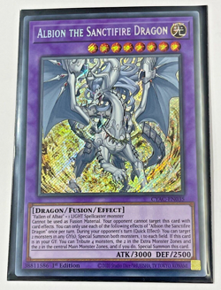 Albion the Sanctifire Dragon Yu-Gi-Oh! CYAC-EN035 1st Secret Rare - Image 1