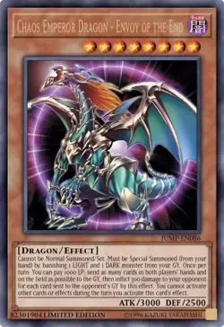 Yu-Gi-Oh! Chaos Emperor Dragon - Envoy of the End JUMP-EN086 Ultra Rare Promo - Image 1