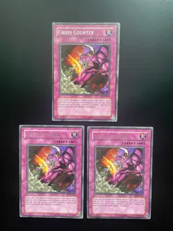 Yugioh Cross Counter FET-EN049 Rare Unlimited Edition LP/MP X3 - Image 1