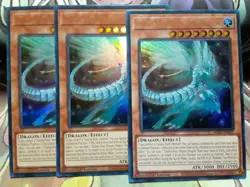 Yugioh Galaxy-Eyes Afterglow Dragon X3 Ultra RA01-EN017 1st NM Playset - Image 1