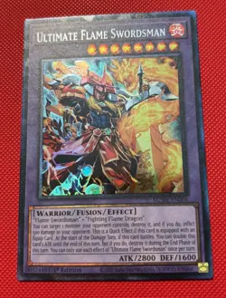 Yugioh! ULTIMATE FLAME SWORDSMAN (CR) MZMI-EN004 1ST COLLECTORS RARE NM - Image 1