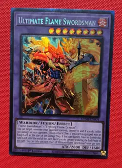 Yugioh! ULTIMATE FLAME SWORDSMAN (CR) MZMI-EN004 1ST COLLECTORS RARE NM - Image 4