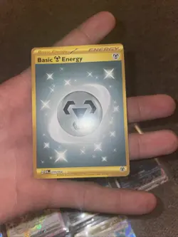 Pokemon TCG Steel Energy Card Gold Hyper Rare, Shrouded Fable, 099/064 - Image 1