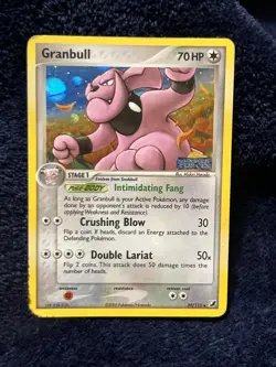 2004 Pokemon TCG Granbull 39/115 EX Unseen Forces Stamped Card Vintage - Image 1