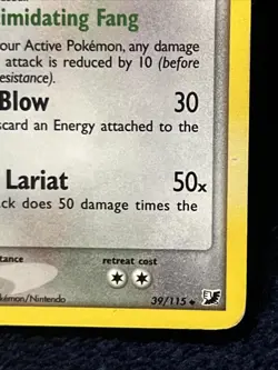 2004 Pokemon TCG Granbull 39/115 EX Unseen Forces Stamped Card Vintage - Image 4