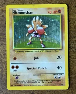 Pokemon TCG Rare Holo 3 Card Bundle Hitmonchan Pinsir Kangaskhan - Image 2