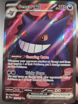 Gengar ex 193/162 Ultra Rare Full Art Pokemon TCG Card - Temporal Forces - Image 5
