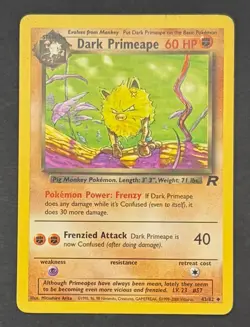 Pokemon Card Dark Primeape 43/82 Team Rocket - Lightly Played - Image 1