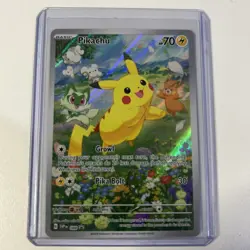Pokemon TCG Pikachu SVP 88 Black Star Promo Card Paldea Adventure Chest - NM - Image 1