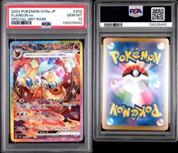 PSA 10 FLAREON EX 202/187 JAPANESE TERASTAL FESTIVAL POKEMON CARD - Image 3