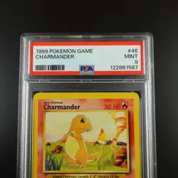 PSA 9 Charmander 46/102 Pokemon Base Set 1999 Non Holo Graded Card - Image 2