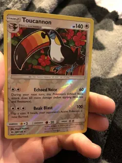 Pokemon Card Toucannon Sun & Moon Reverse Holo Rare 108/149 Near Mint - Image 2